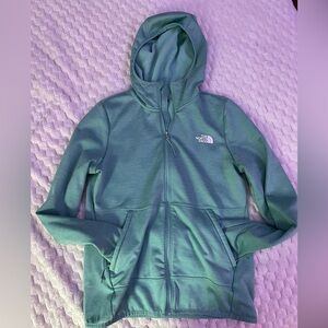 The North Face Teal Zip-Up Hoodie